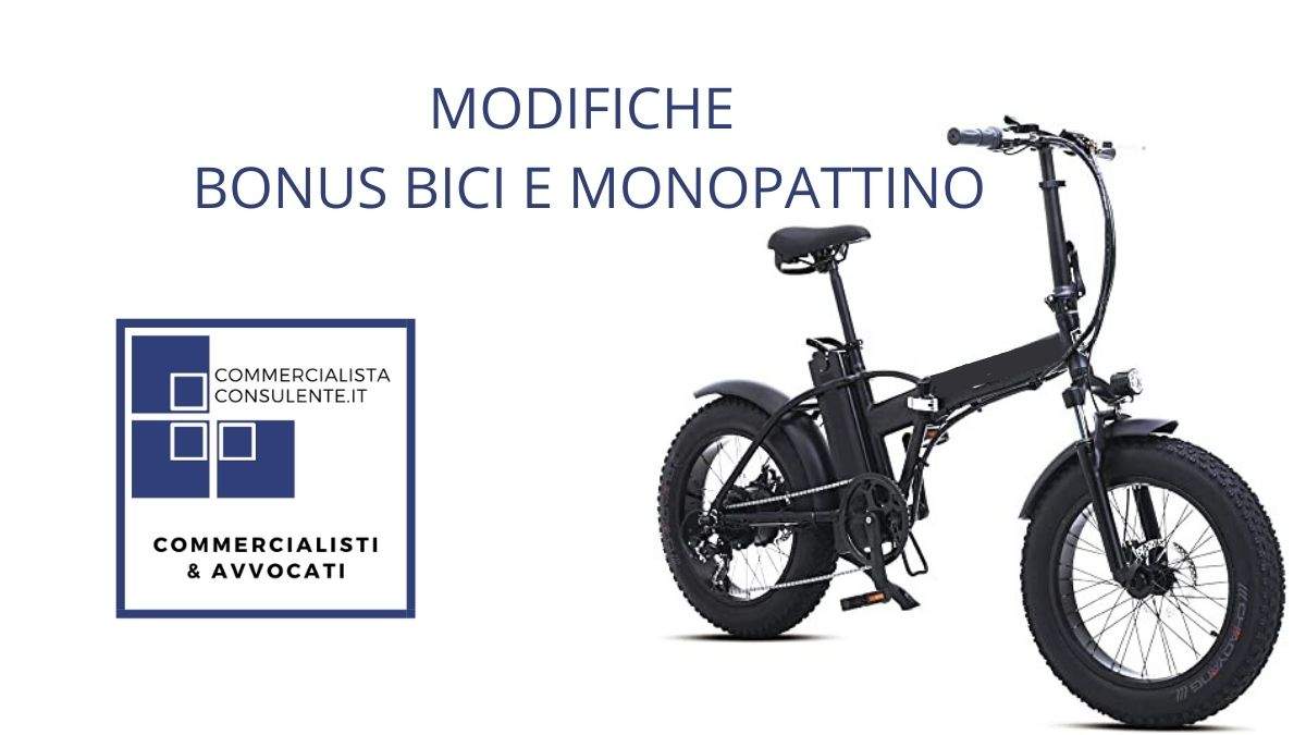 modifiche settembre bonus bici e monopattino